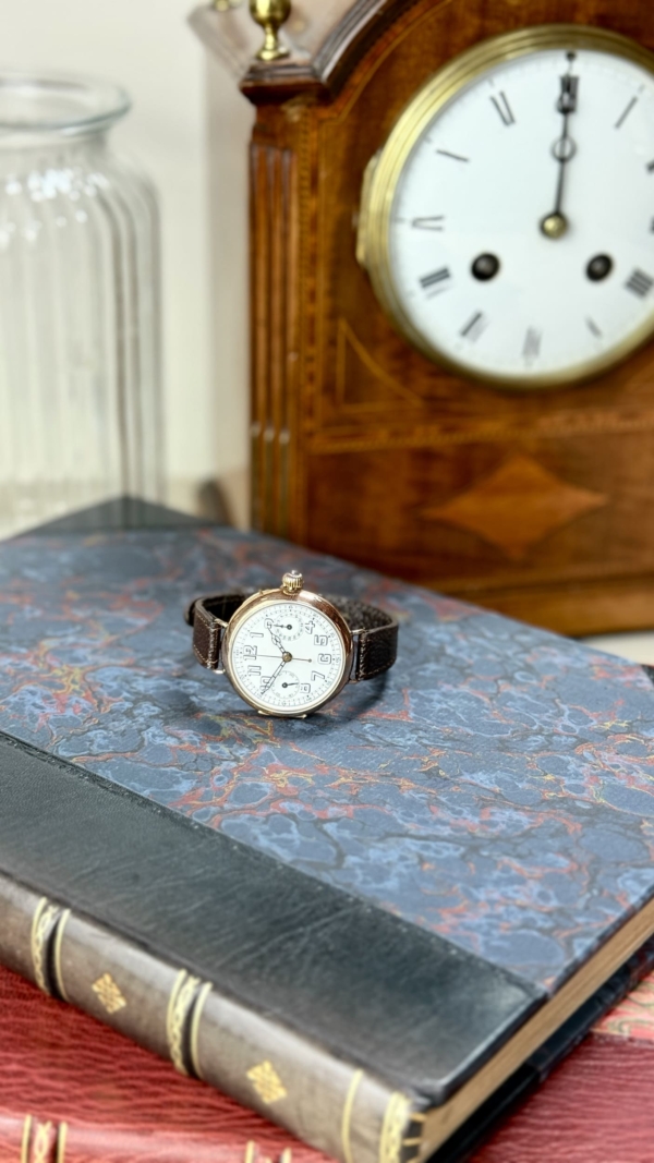 1920's Single Pusher Chronograph in 9ct Rose Gold - Image 8