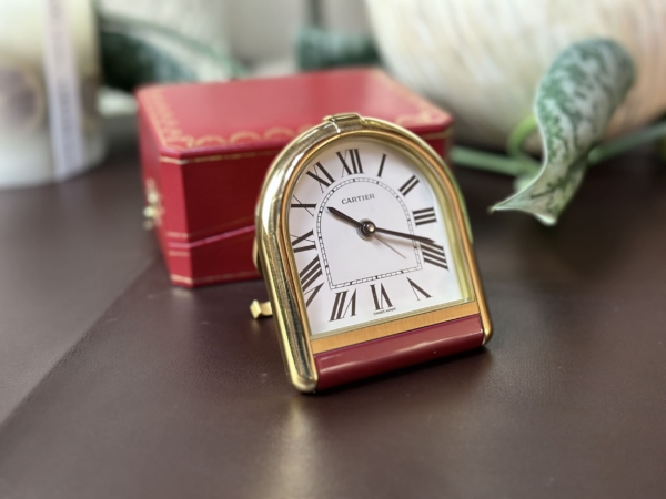 1980 Cartier Romane Pendulettes Alarm Clock - Image 3