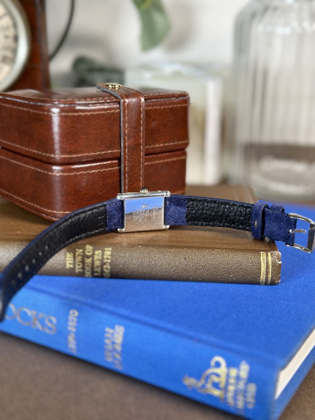 1990s Cartier Must de Tank Medium Mechanical Gem Set - Image 6