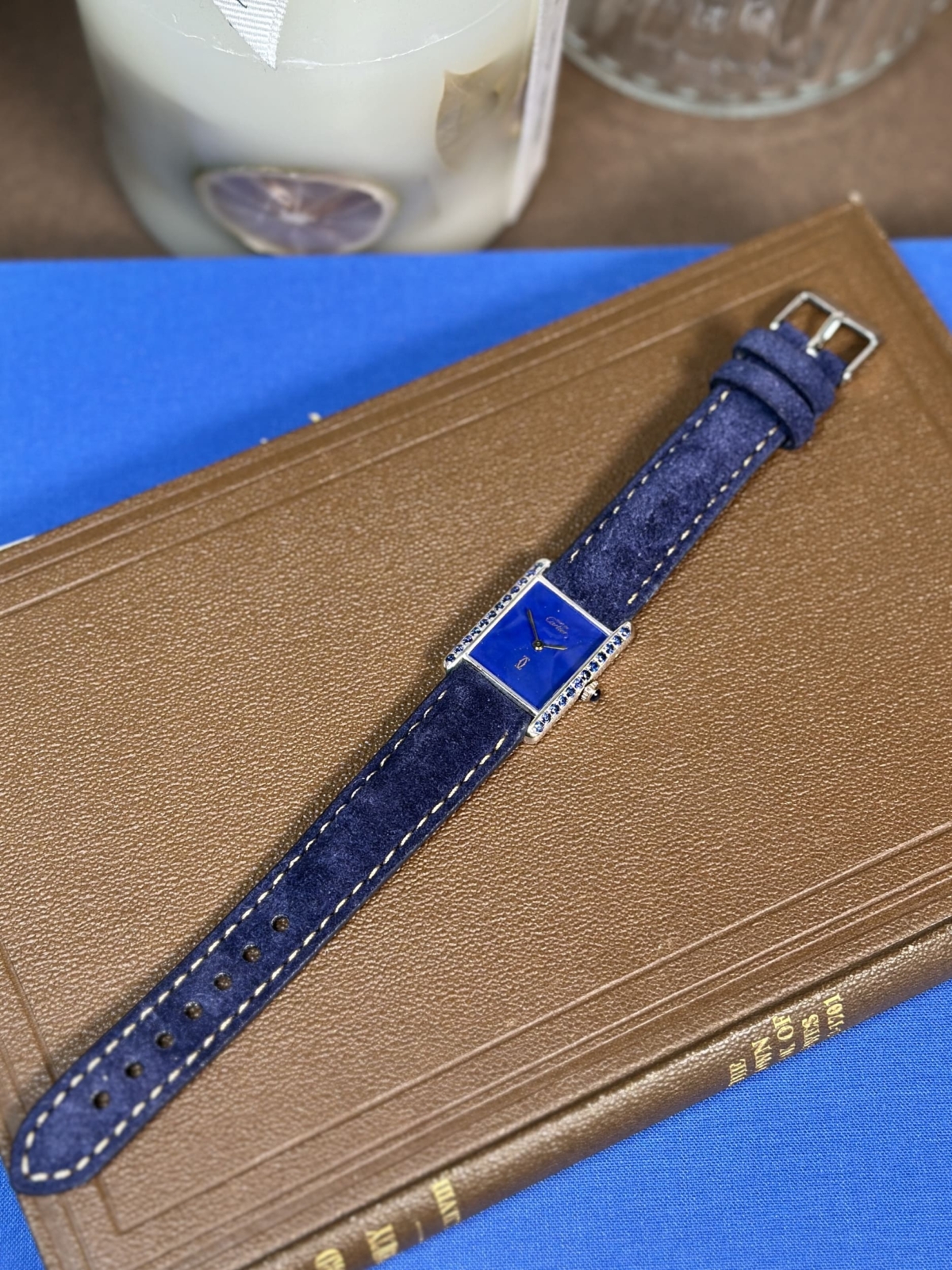 1990s Cartier Must de Tank Medium Mechanical Gem Set - Image 7