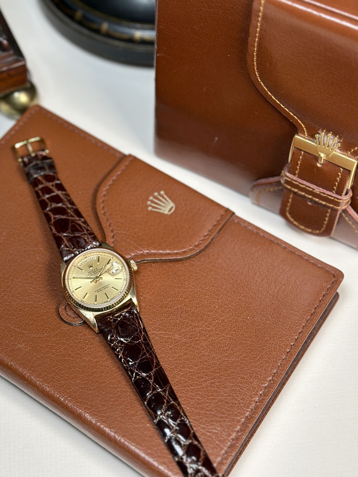 1981 Rolex Day-Date 18ct Yellow Gold - Champagne Dial - Image 4
