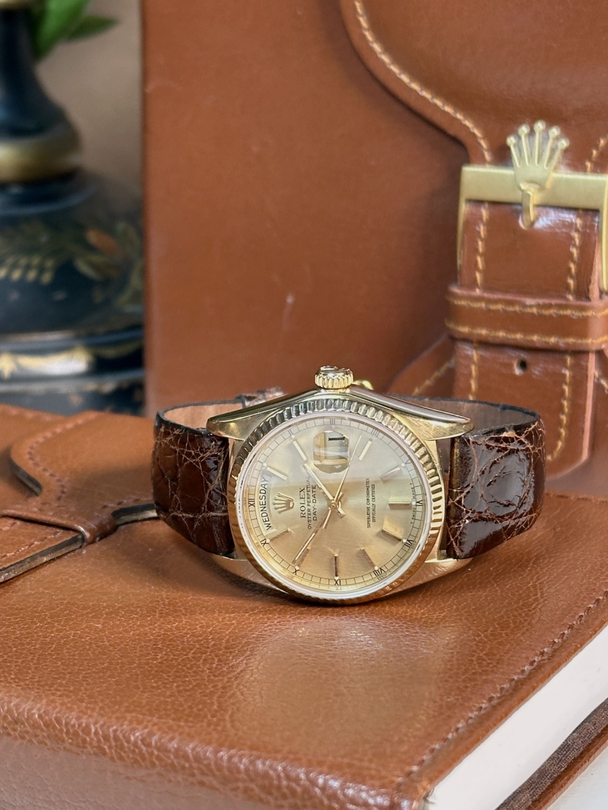 1981 Rolex Day-Date 18ct Yellow Gold - Champagne Dial - Image 10