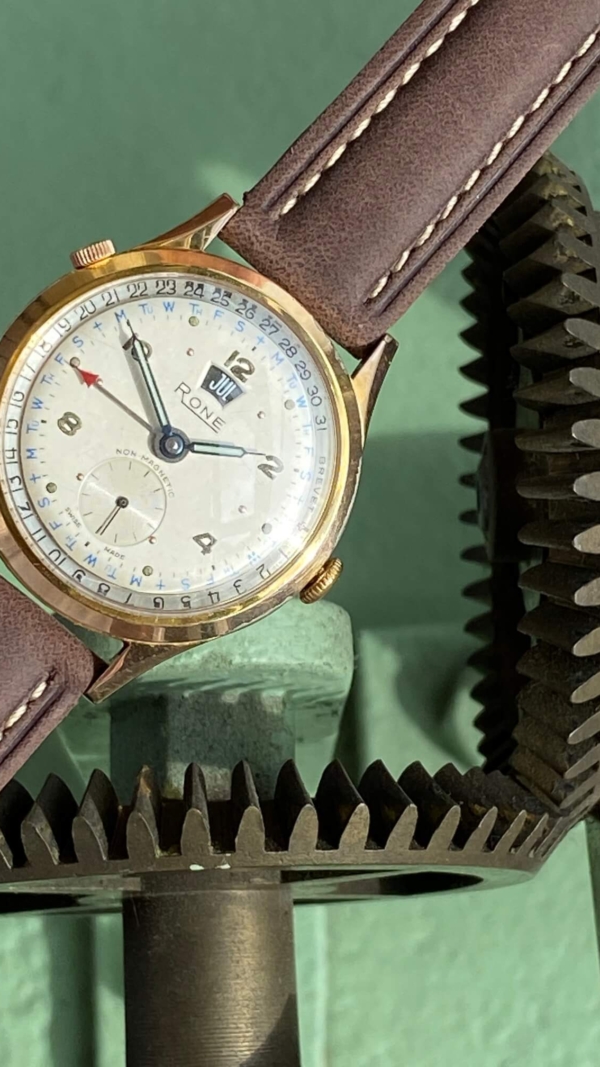1970’s Rone Triple Date - Sub Seconds with Month/ Day/ Date