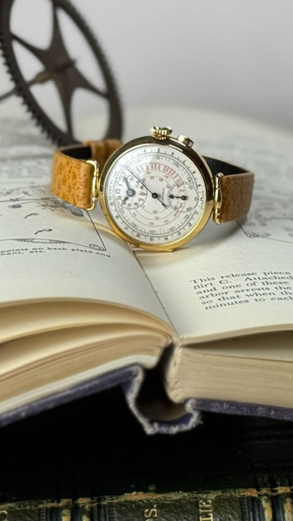 Arcadia 18ct Regulator Mono Pusher Chronograph