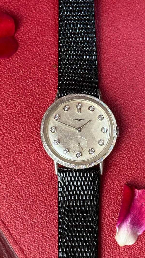 Longines Diamond Set 14ct White Gold - Manual Wound