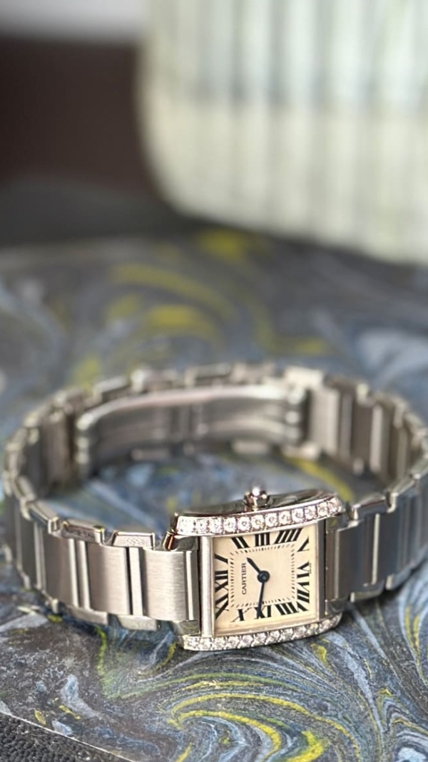Cartier Tank Française S/S  - Diamond Set 2384