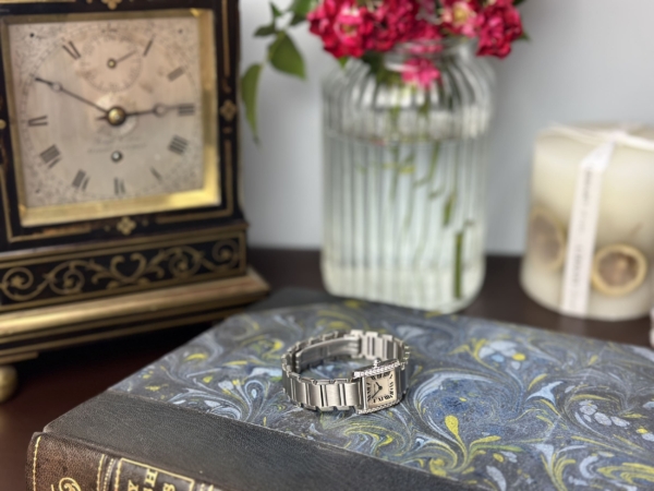 Cartier Tank Française S/S  - Diamond Set 2384 - Image 8