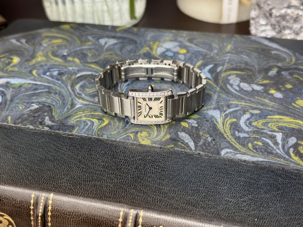 Cartier Tank Française S/S  - Diamond Set 2384 - Image 3