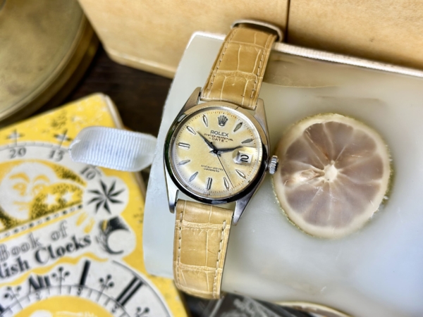 1950 Rolex Oyster Perpetual Date - Lemon Patina Dial - Image 5