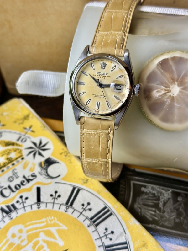 1950 Rolex Oyster Perpetual Date - Lemon Patina Dial - Image 7
