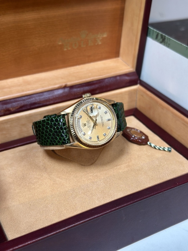 1975 Rolex Day Date - Factory Diamond Baguette Dial - Image 3