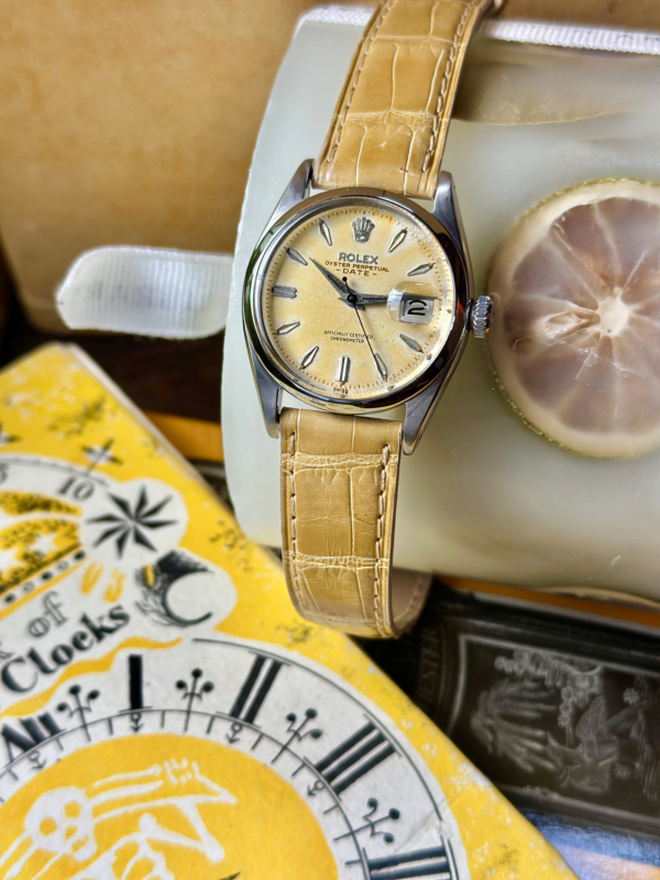 1950 Rolex Oyster Perpetual Date - Lemon Patina Dial