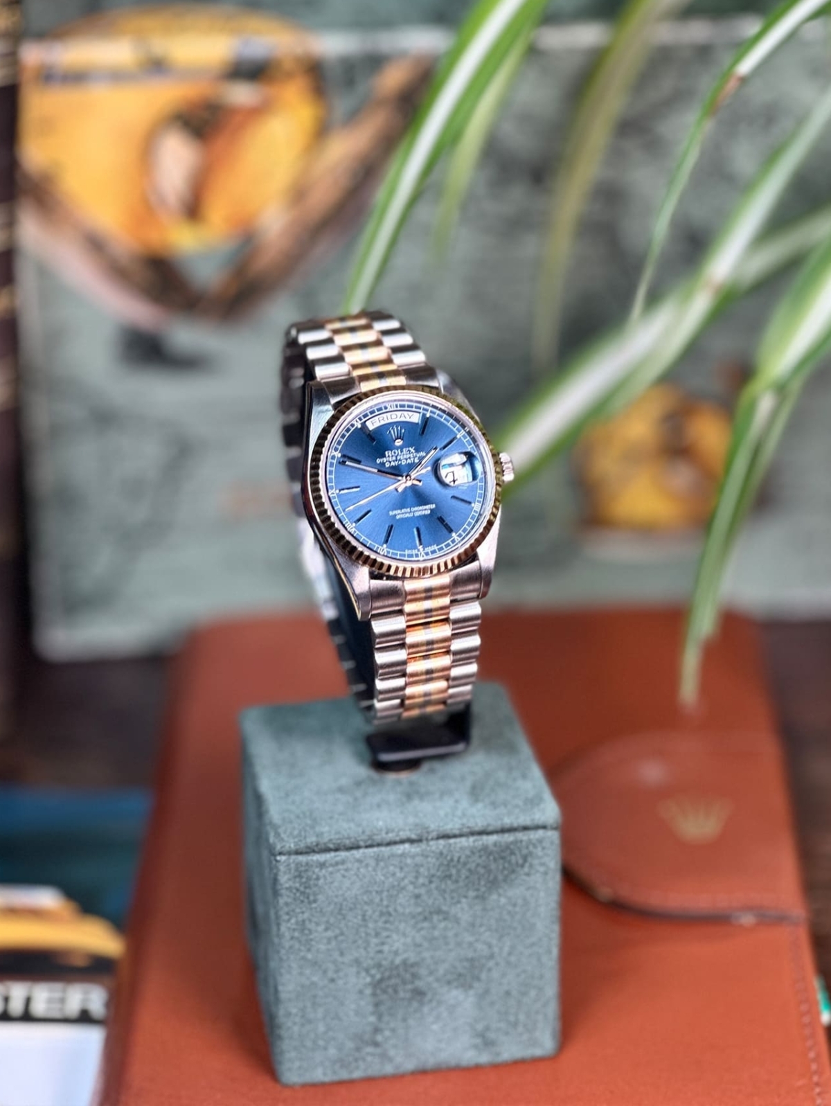 1986 Rolex Day-Date 18ct White, Yellow and Rose Gold 18039B “Tridor”