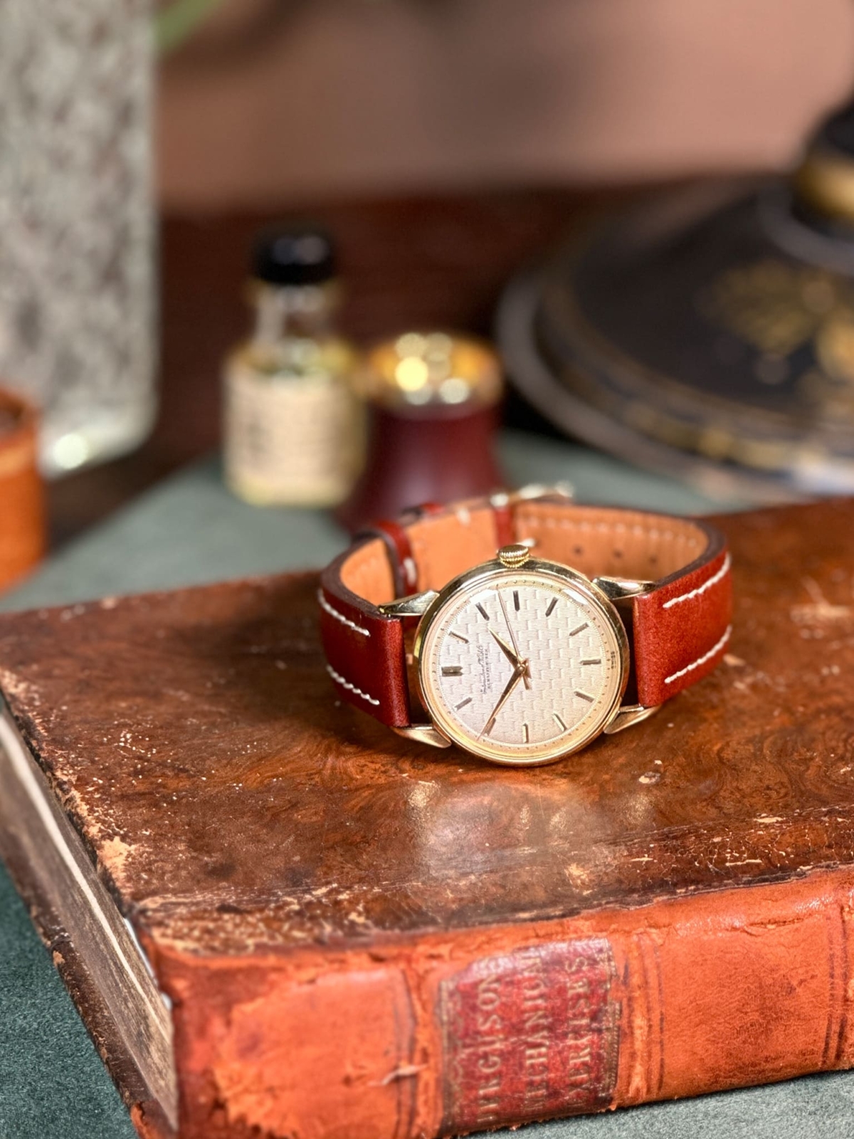 1950's International Watch Company 18ct Gold w/ Rare Dial