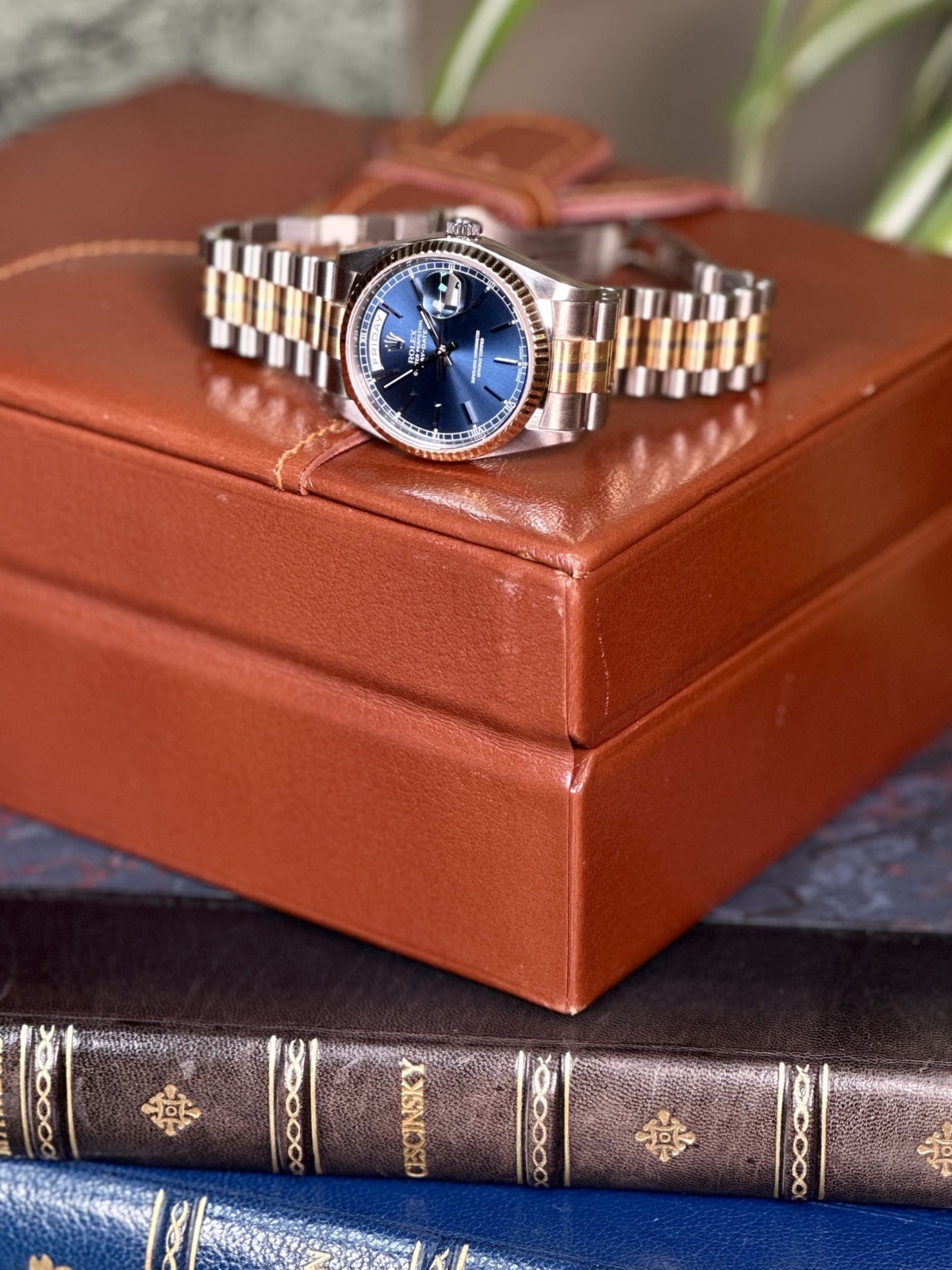 1986 Rolex Day-Date 18ct White, Yellow and Rose Gold 18039B “Tridor” - Image 2