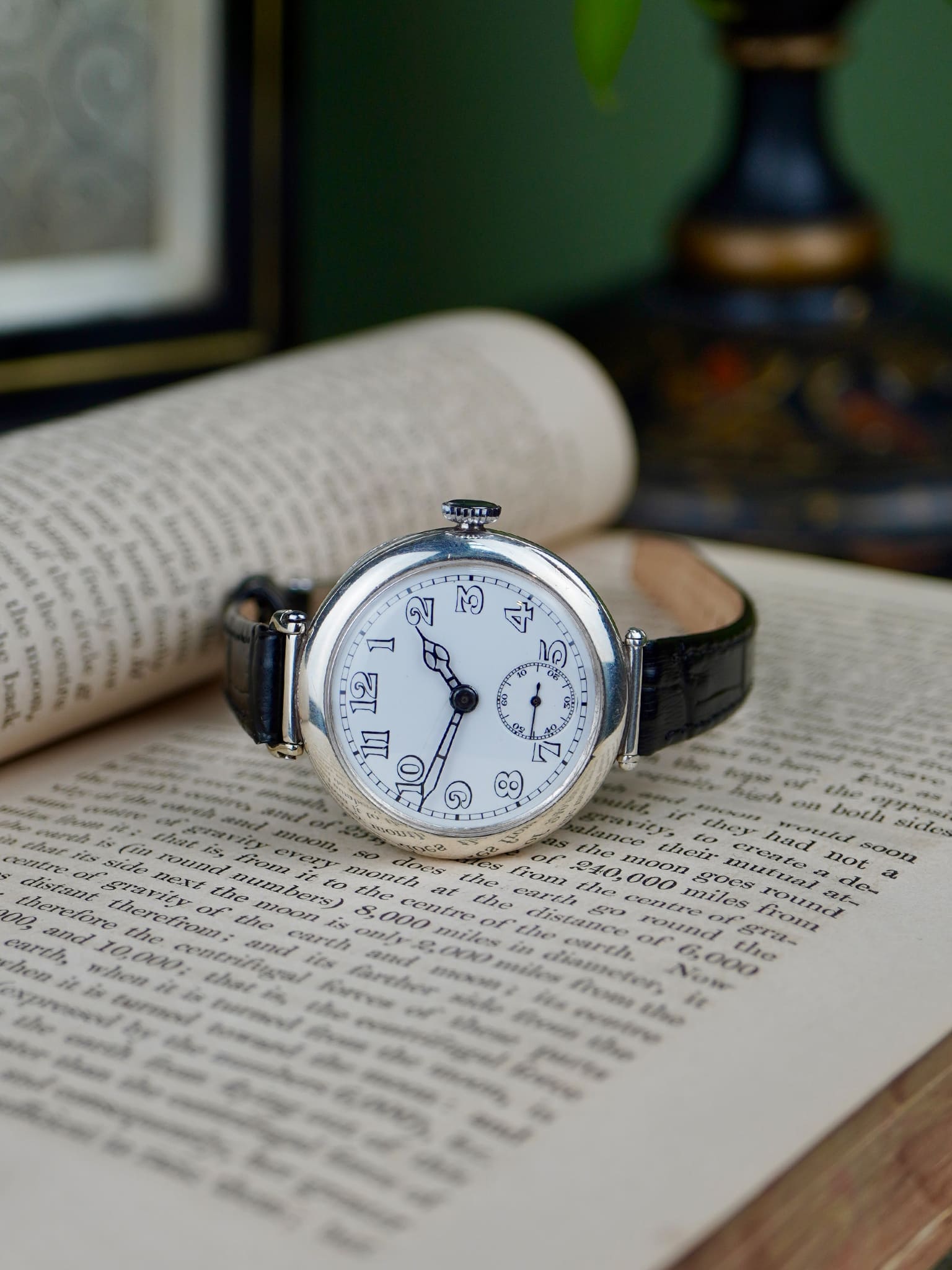 1920’s Longines Trench watch w/ Articulated Lugs in Silver