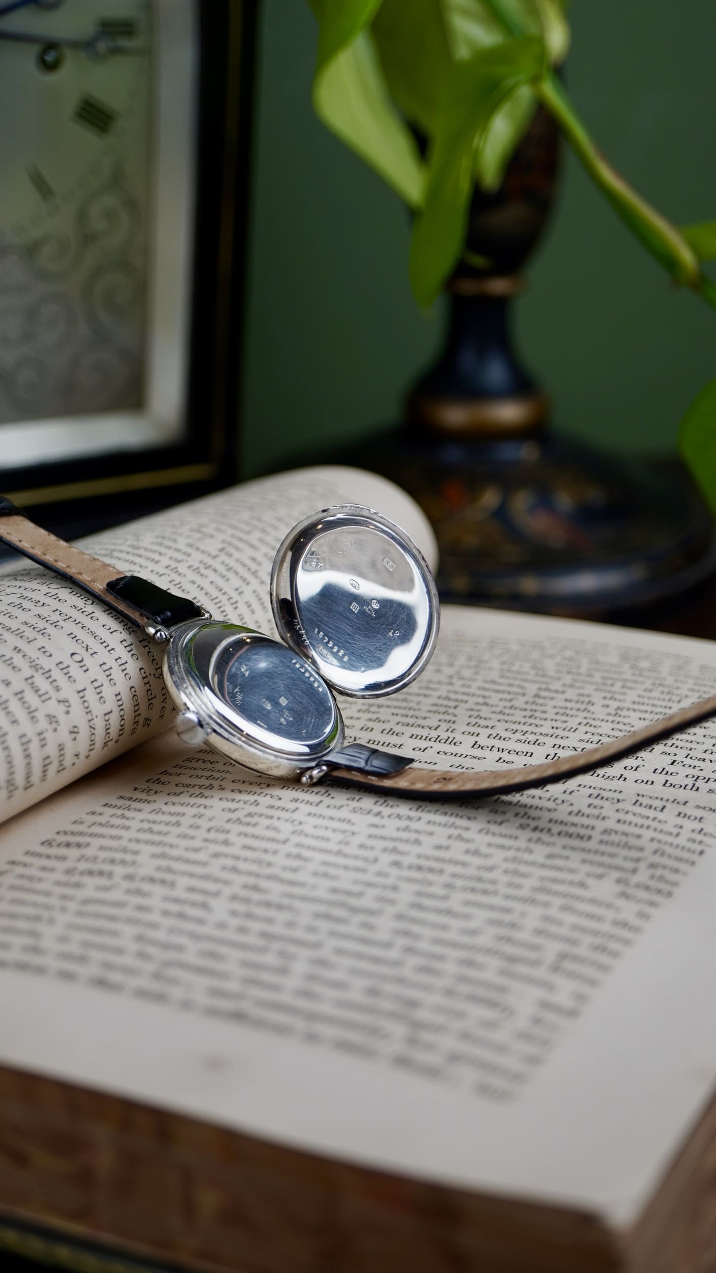 1920’s Longines Trench watch w/ Articulated Lugs in Silver - Image 6