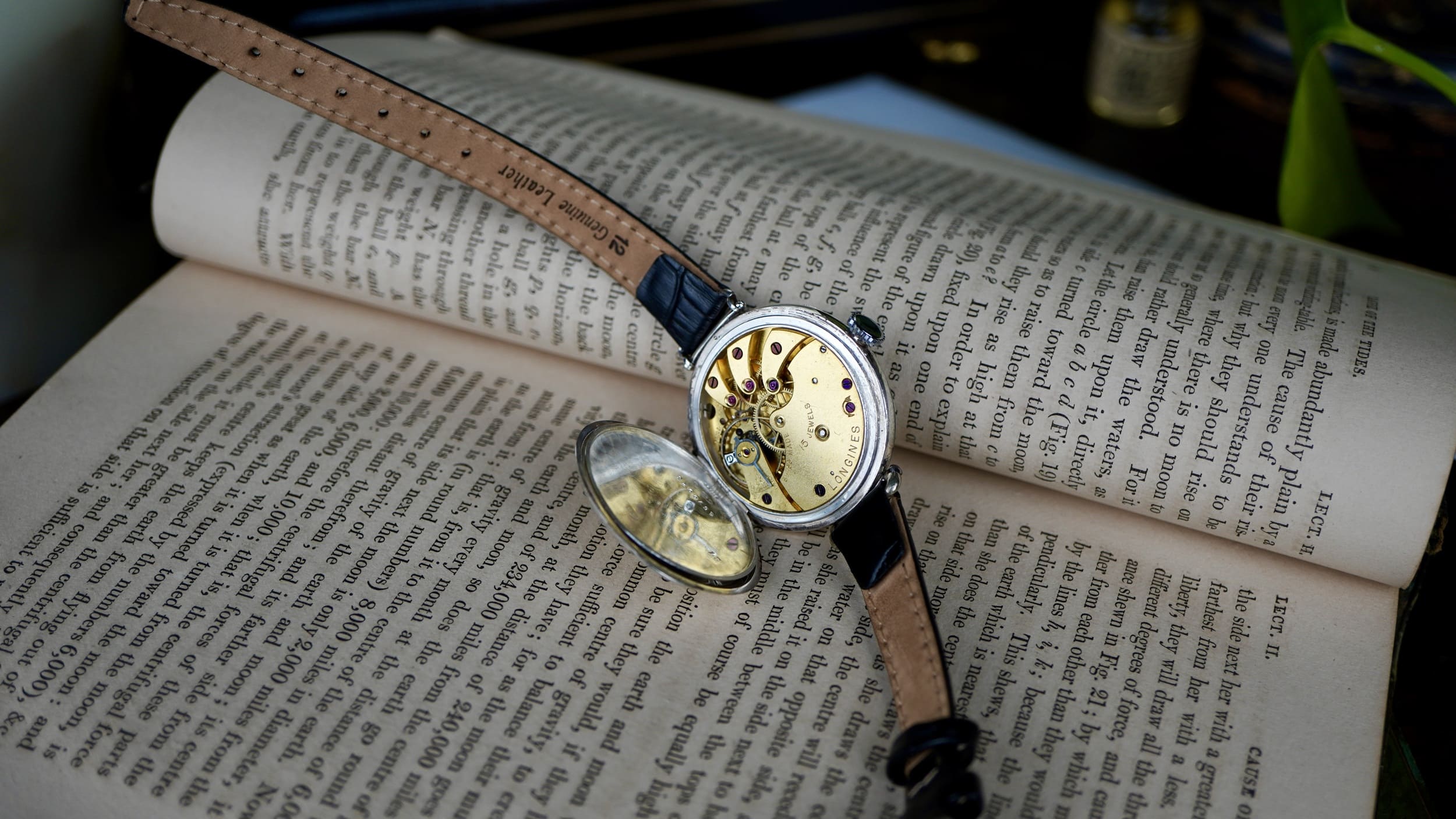 1920’s Longines Trench watch w/ Articulated Lugs in Silver - Image 11