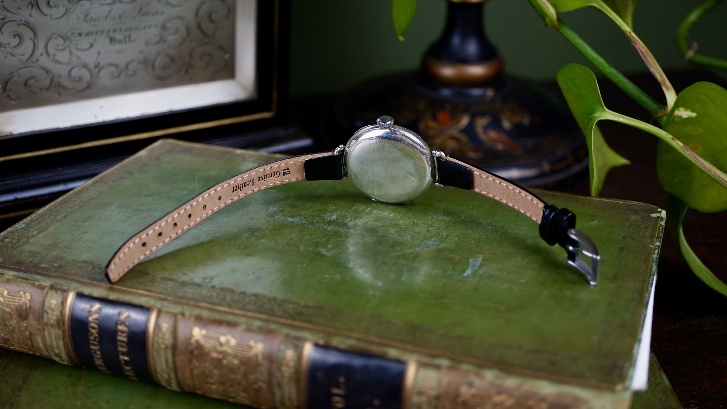 1920’s Longines Trench watch w/ Articulated Lugs in Silver - Image 5