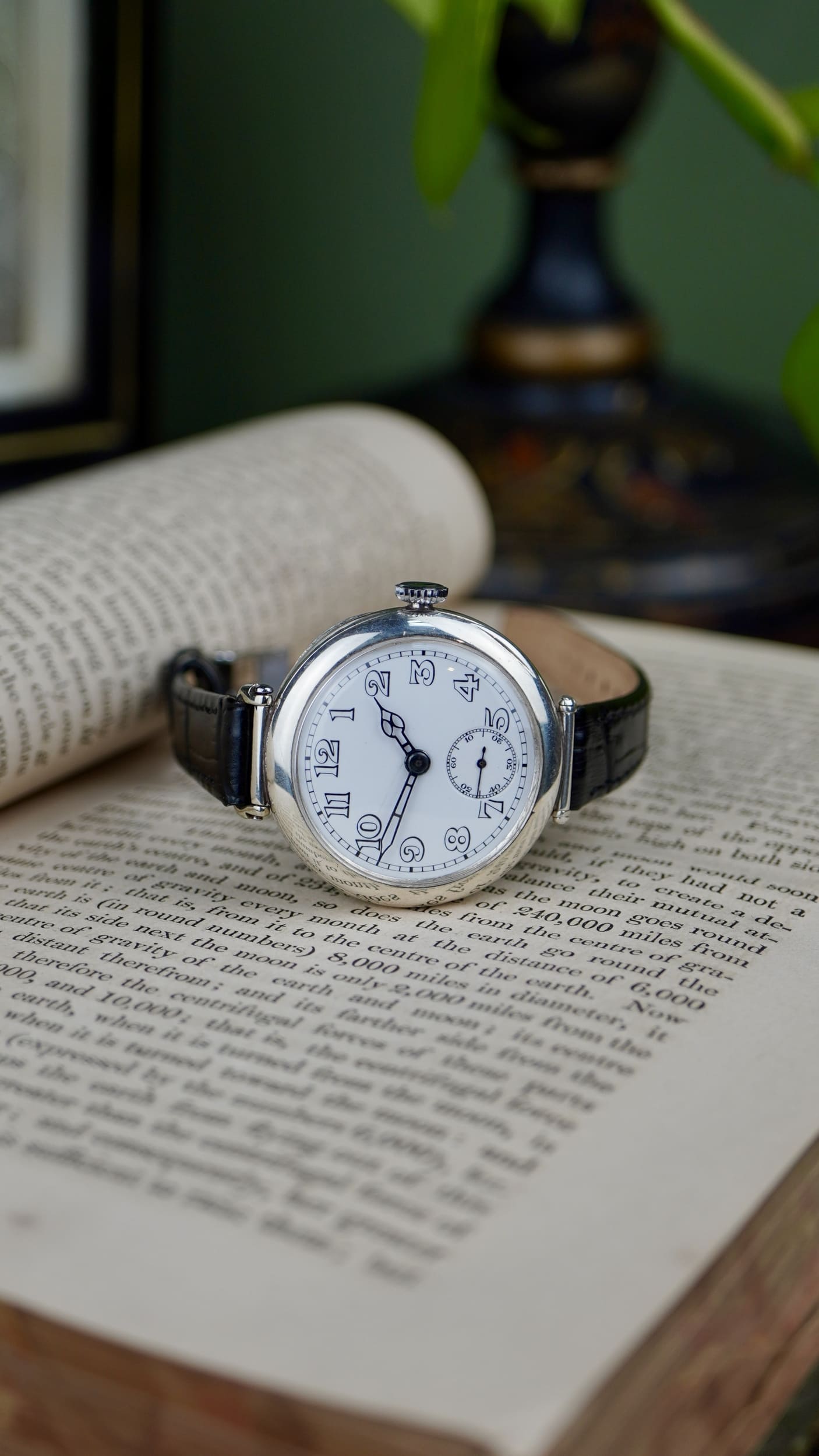 1920’s Longines Trench watch w/ Articulated Lugs in Silver - Image 12