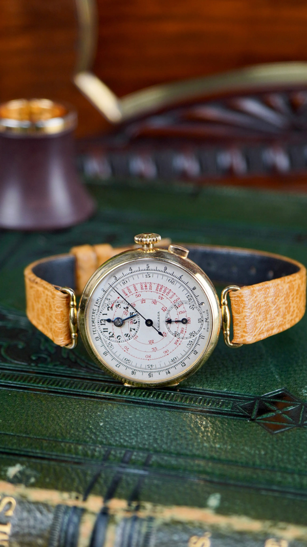 Arcadia 18ct Regulator Mono Pusher Chronograph